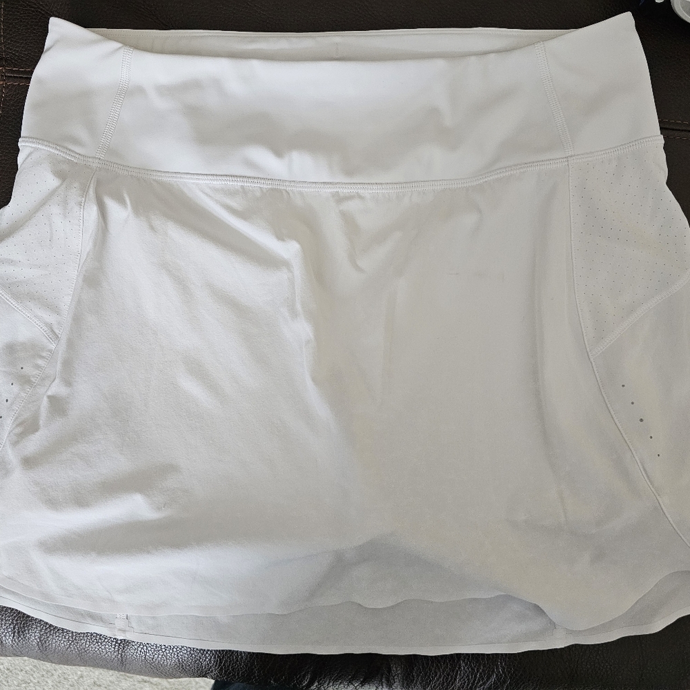 Athleta White Run With It Athletic Skort 16" - Picture 8 of 11